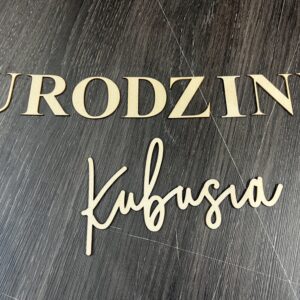 Napis ze sklejki 3mm