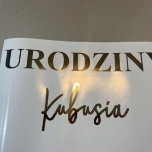 Napis naklejka folia samoprzylepna